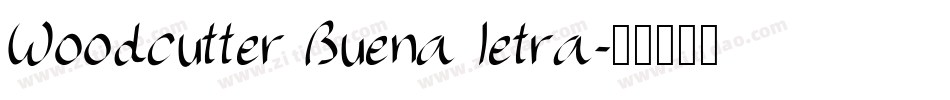 Woodcutter Buena letra字体转换